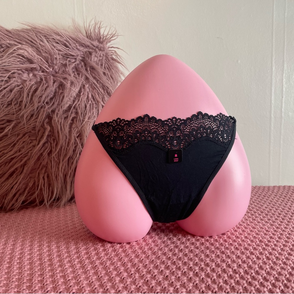 😎 NWT - Medium - comfy panties lingerie underwear thong  - la Senza black